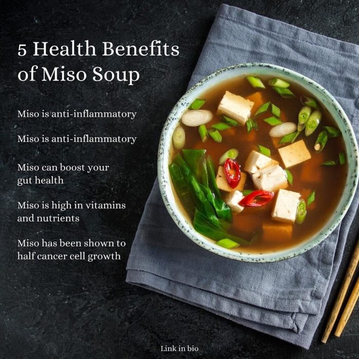 Nutrition facts of miso soup