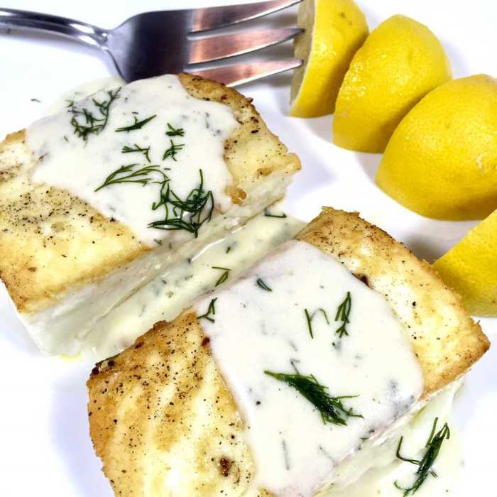 Halibut sauce lemon cream recipes creamy fish recipe dill