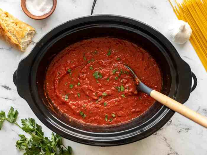 Spaghetti sauce recipe in crock pot