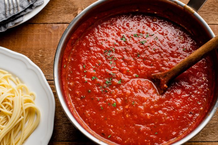 Spaghetti sauce recipe with basil