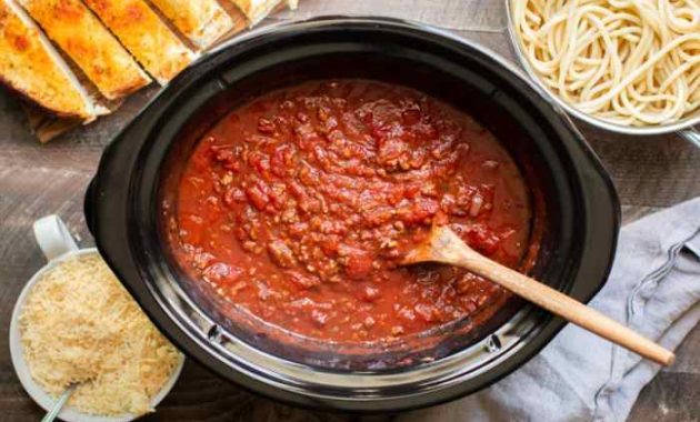 Slow Cooker Spaghetti Sauce Recipes