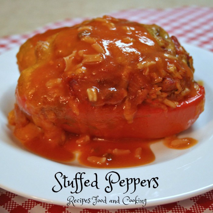 Stuffed pepper sauce recipe